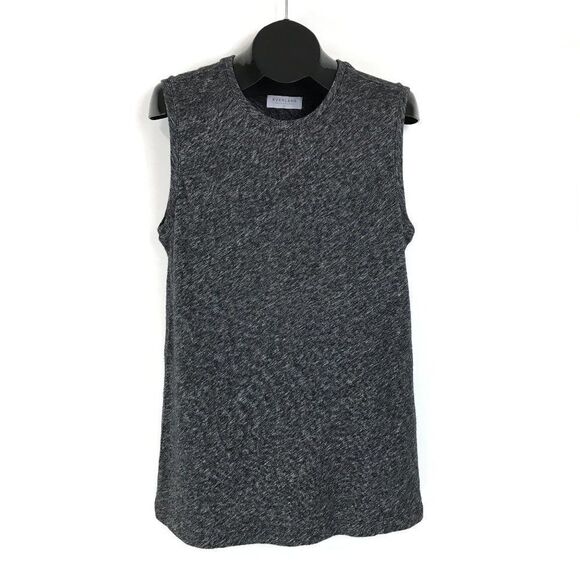 Everlane The Sweater Muscle Tank Women's Medium Gray Cotton Wool Blend Knit - Picture 1 of 9